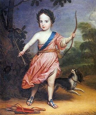  Willem III op driejarige leeftijd in Romeins kostuum
